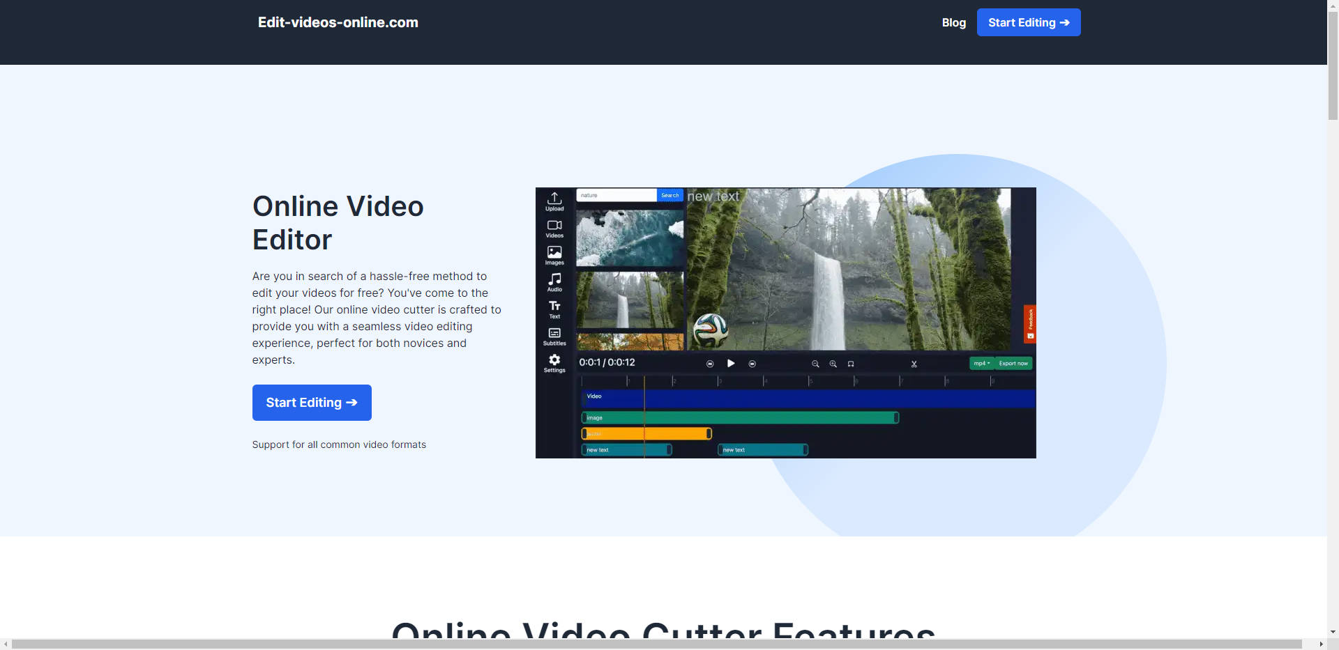 video content editor online